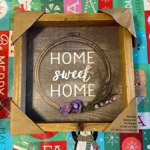 Home Sweet Home- home decor wall sign or shelf sitter